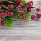 100 Wired Stems of Artificial Holly Berries Artificial Flower Decor Christmas (Dark Red) 5.2"D x 5.39"W x 2.72"H